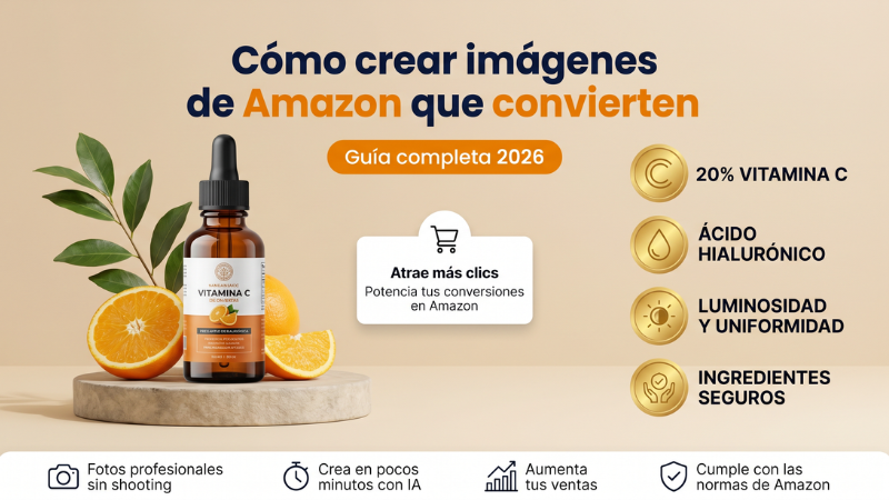 Generador de imágenes para Amazon: cómo crear imágenes de producto que convierten en 2026