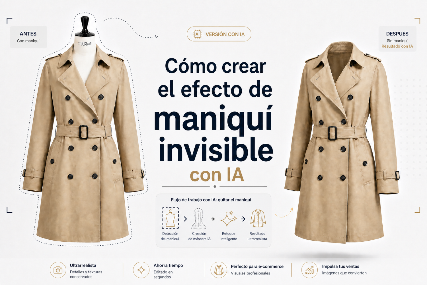 Maniquí Invisible: Cómo Crear Mejores Fotos de Ropa con IA 2026