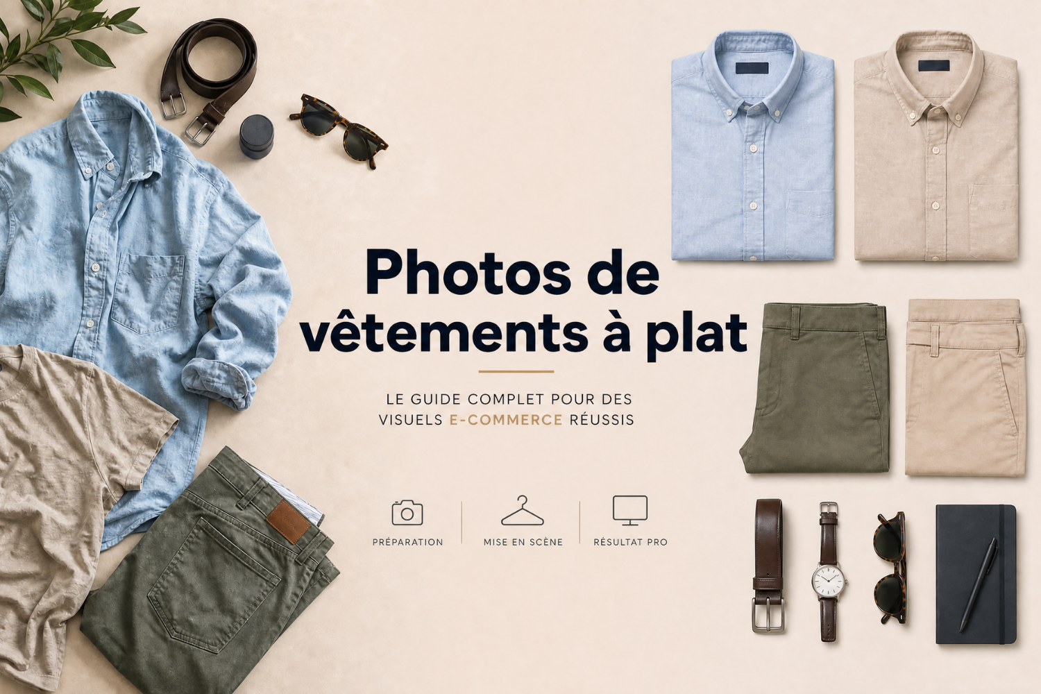 Photo vêtement à plat : guide IA pour vos visuels e-commerce en 2026